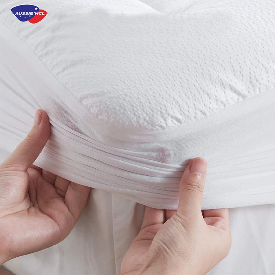 Modern Bed Medium Firm Mattress Topper Queen Bamboo Charcoal Infused Mattress Topper Cover Cooling Queen Pressure Relief Mattress Pad