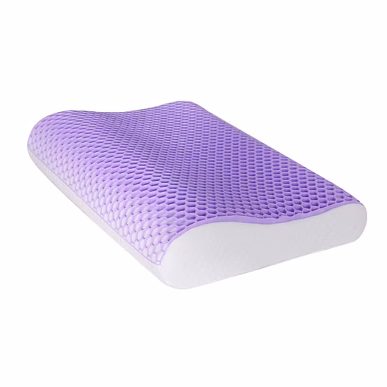 Oreiller en mousse à mémoire de forme TPE avec gel rafraîchissant, oreiller en mousse à mémoire de forme déchiqueté dans le lit pour les dormeurs chauds